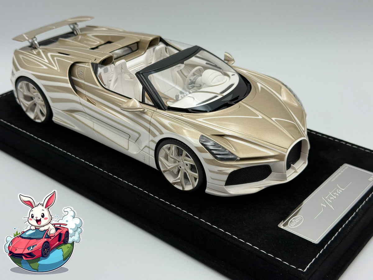Henson & Heaven 1:18 Bugatti Mistral W16 - Le Pearl Rare