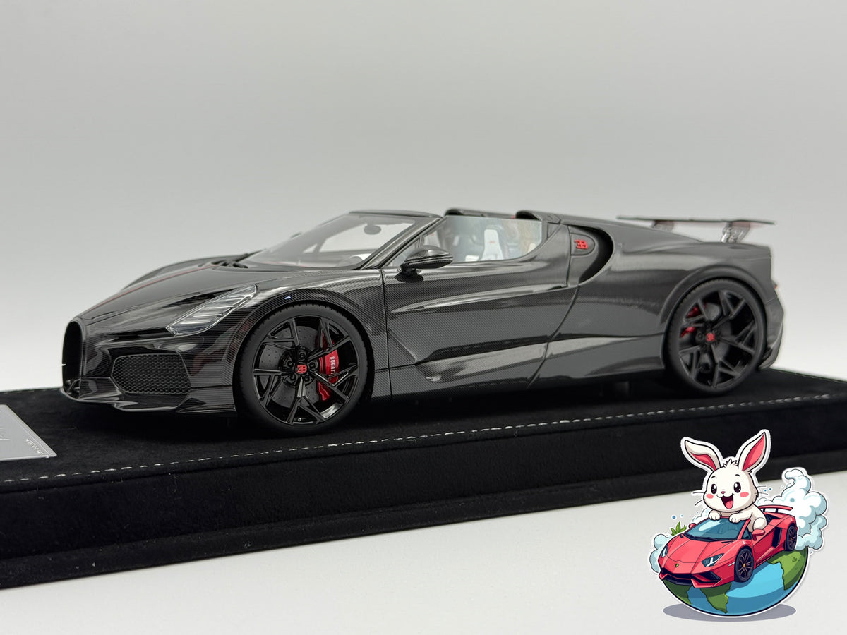 Henson & Heaven 1:18 Bugatti Mistral W16 - Black Carbon