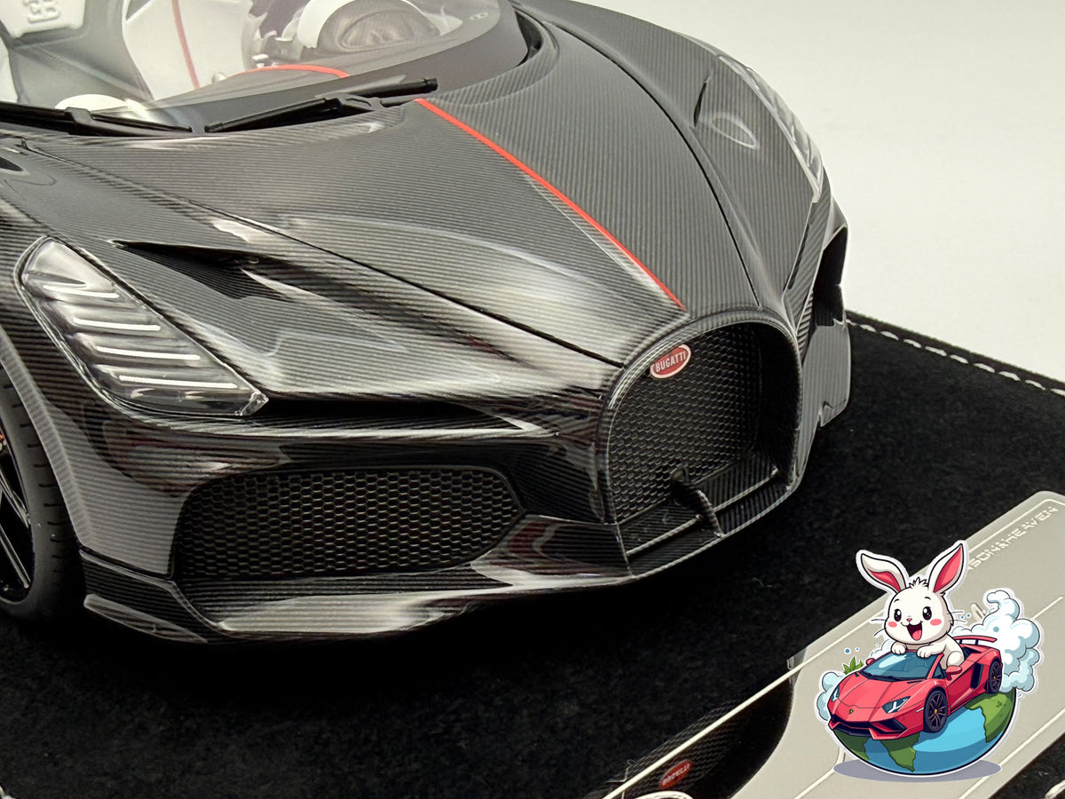 Henson & Heaven 1:18 Bugatti Mistral W16 - Black Carbon