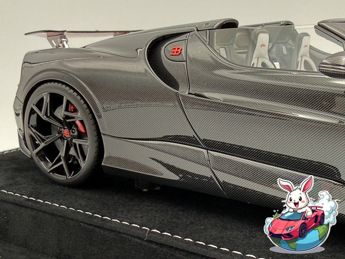 Henson & Heaven 1:18 Bugatti Mistral W16 - Black Carbon