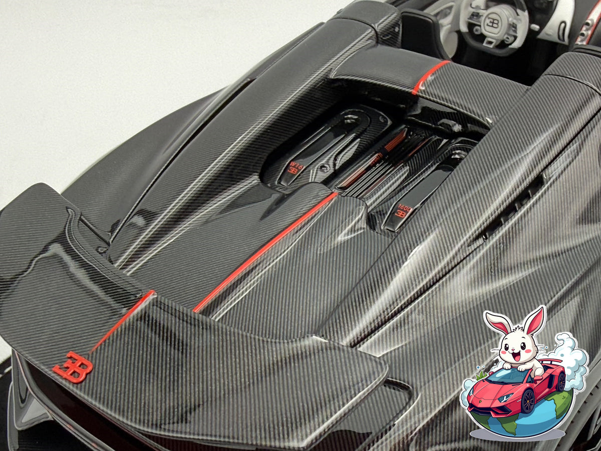 Henson & Heaven 1:18 Bugatti Mistral W16 - Black Carbon