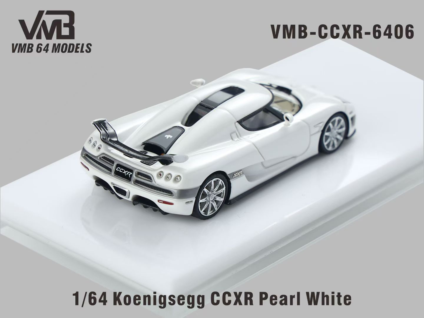 [PRE-ORDER] VMB 1:64 Koenigsegg CCX-R (Pearl White)