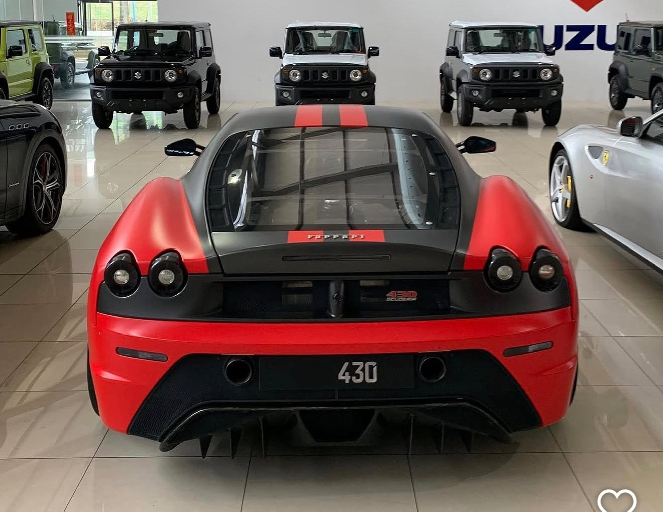 PREORDER 1:18 Ferrari F430 Scuderia - Novitec Rosso 777 (Matte Red)