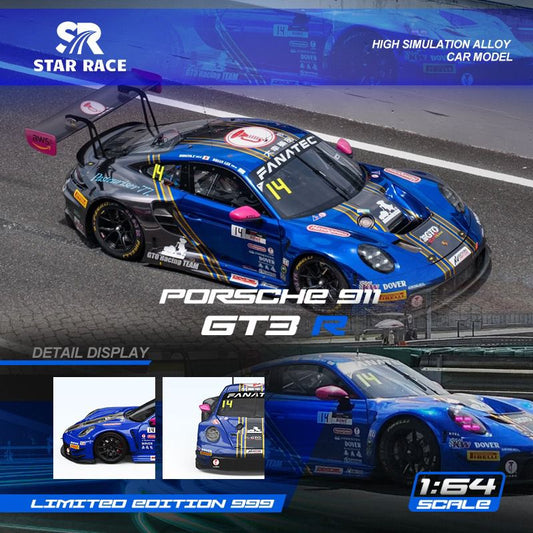 PREORDER SR 1:64 Star Race Porsche 911 GT3 R - Blue