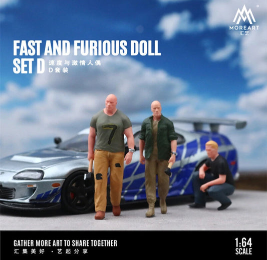 Moreart 1:64 Fast and Furious Doll D Set