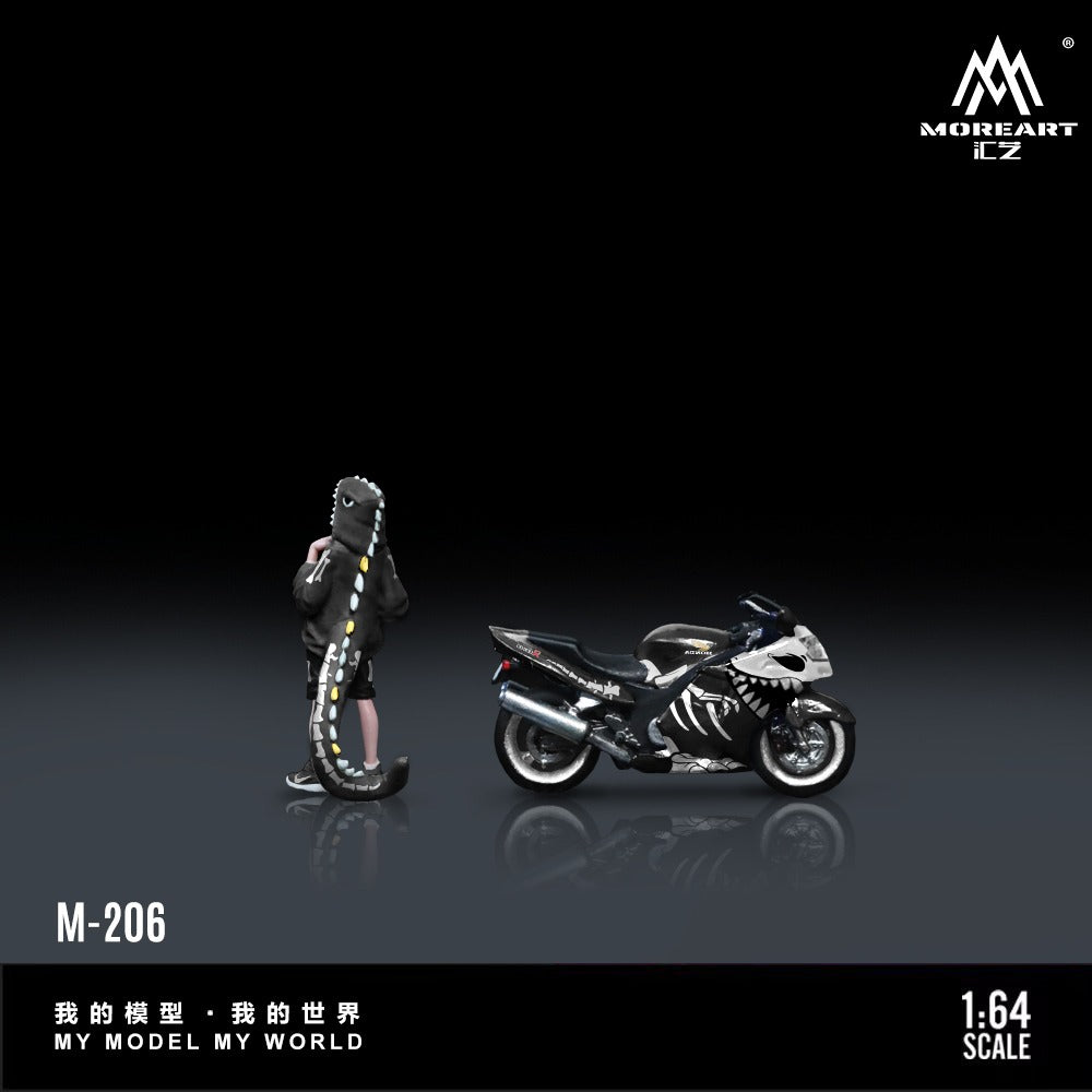 PREORDER MoreArt 1:64 Honda CBR1100XX Dragon Bike Figure Resin Model