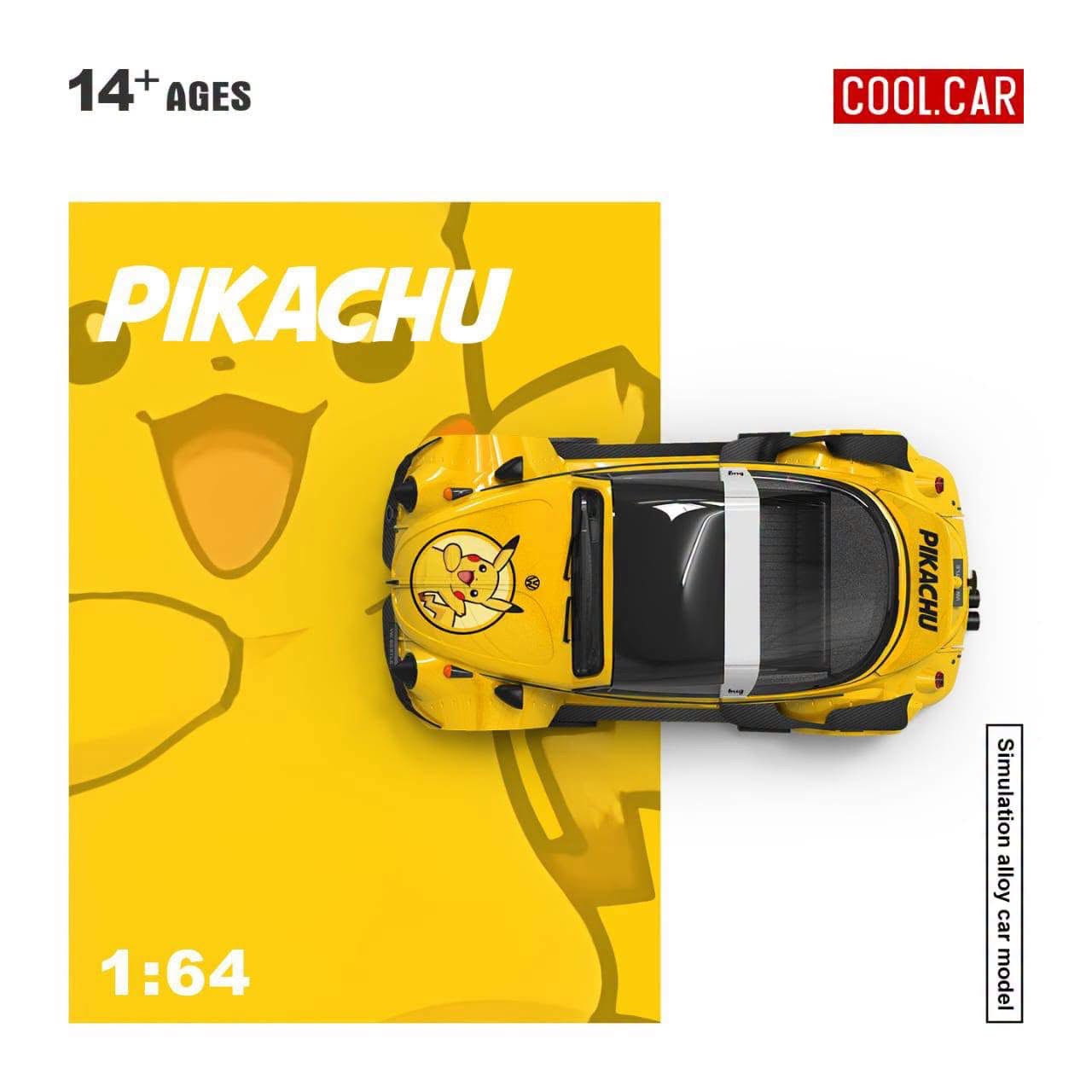 PREORDER Cool Car 1:64 Volkswagen Beetle ‘Pikachu’