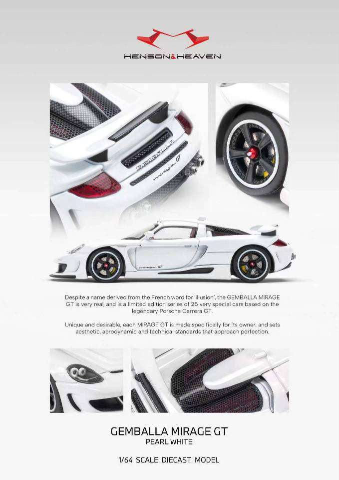 PREORDER Henson & Heaven 1:64 Gemballa Mirage GT