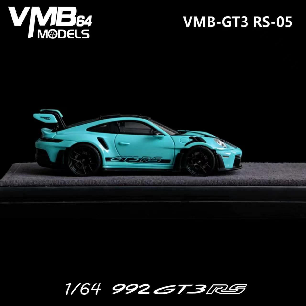 PREORDER VMB 1:64 Porsche 992 GT3RS (Tiffany Blue)