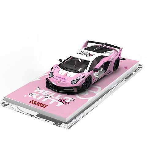 Cool Car 1:64 Lamborghini Aventador GT EVO LBWK ‘Hello Kitty’