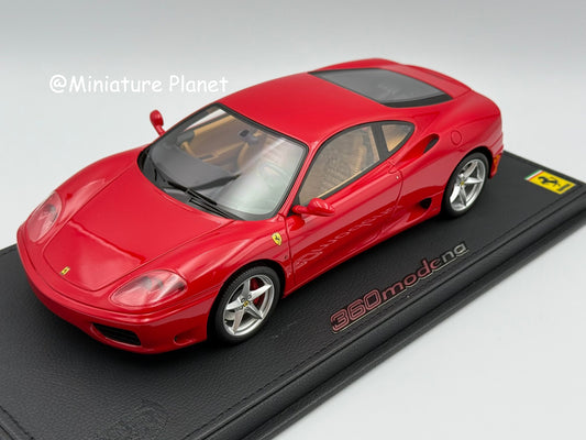 BBR 1:18 Ferrari 360 Modena 1999 'F1 Gear Box' - Rosso Corsa 322