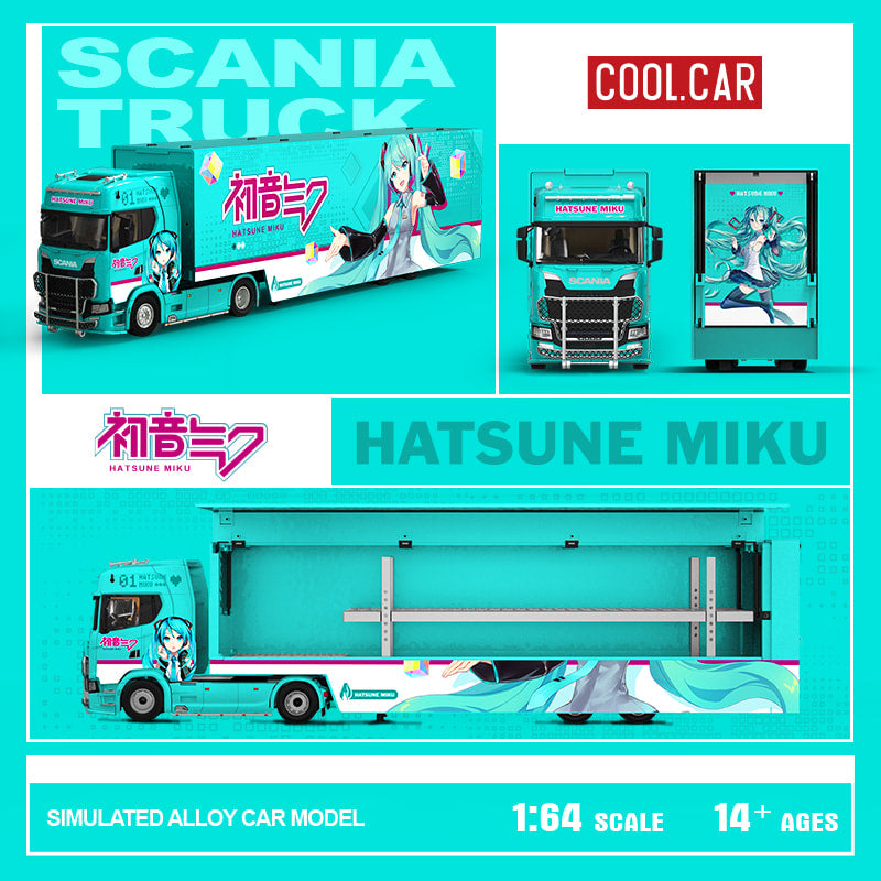 PREORDER Cool Car 1:64 Scania Container Truck 'Hatsune Miku'