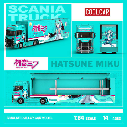 PREORDER Cool Car 1:64 Scania Container Truck 'Hatsune Miku'