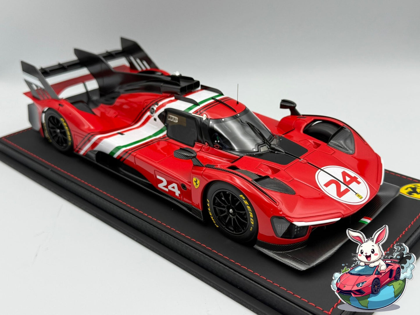 BBR 1:18 Ferrari 499P Modificato - Leather Base