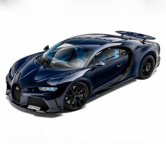 PREORDER HH Model x Miniature Planet 1:18 Bugatti Chiron Super Sport (Royal Blue Carbon) - Exclusive Model