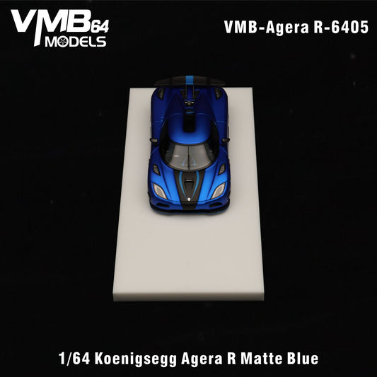 [PRE-ORDER] VMB Models 1:64 Koenigsegg Agera R (Matte Imperial Blue) - New Packaging