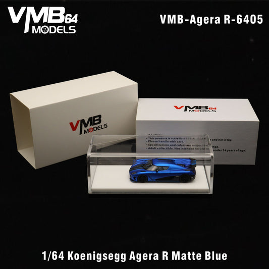 VMB Models 1:64 Koenigsegg Agera R (Imperial Blue) - New Packaging