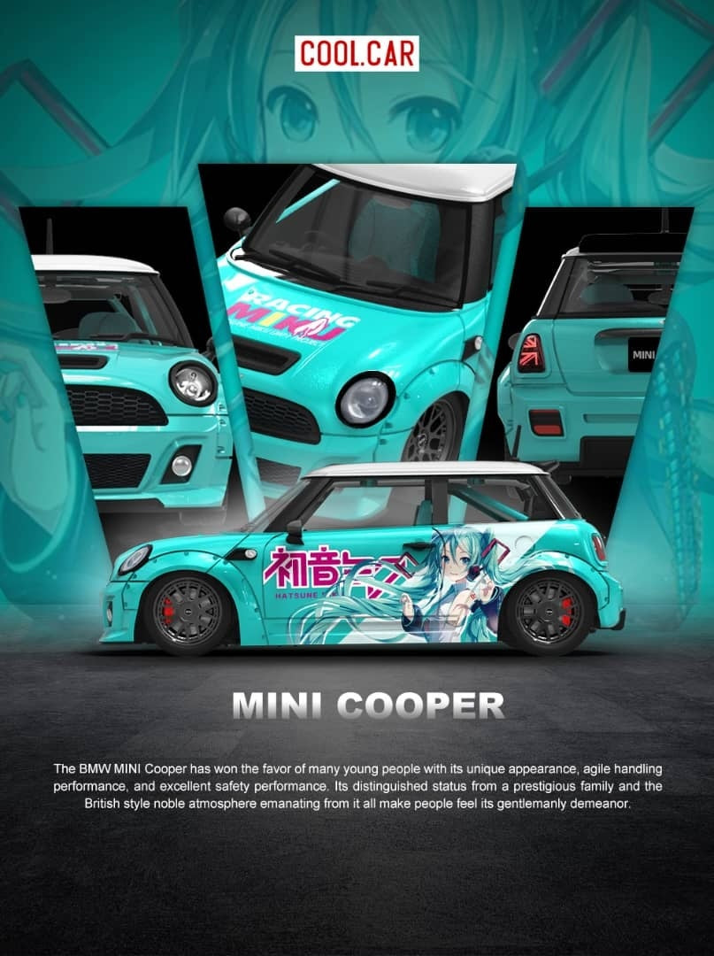Cool Car 1:64 Mini Cooper 'Hatsune Miku'