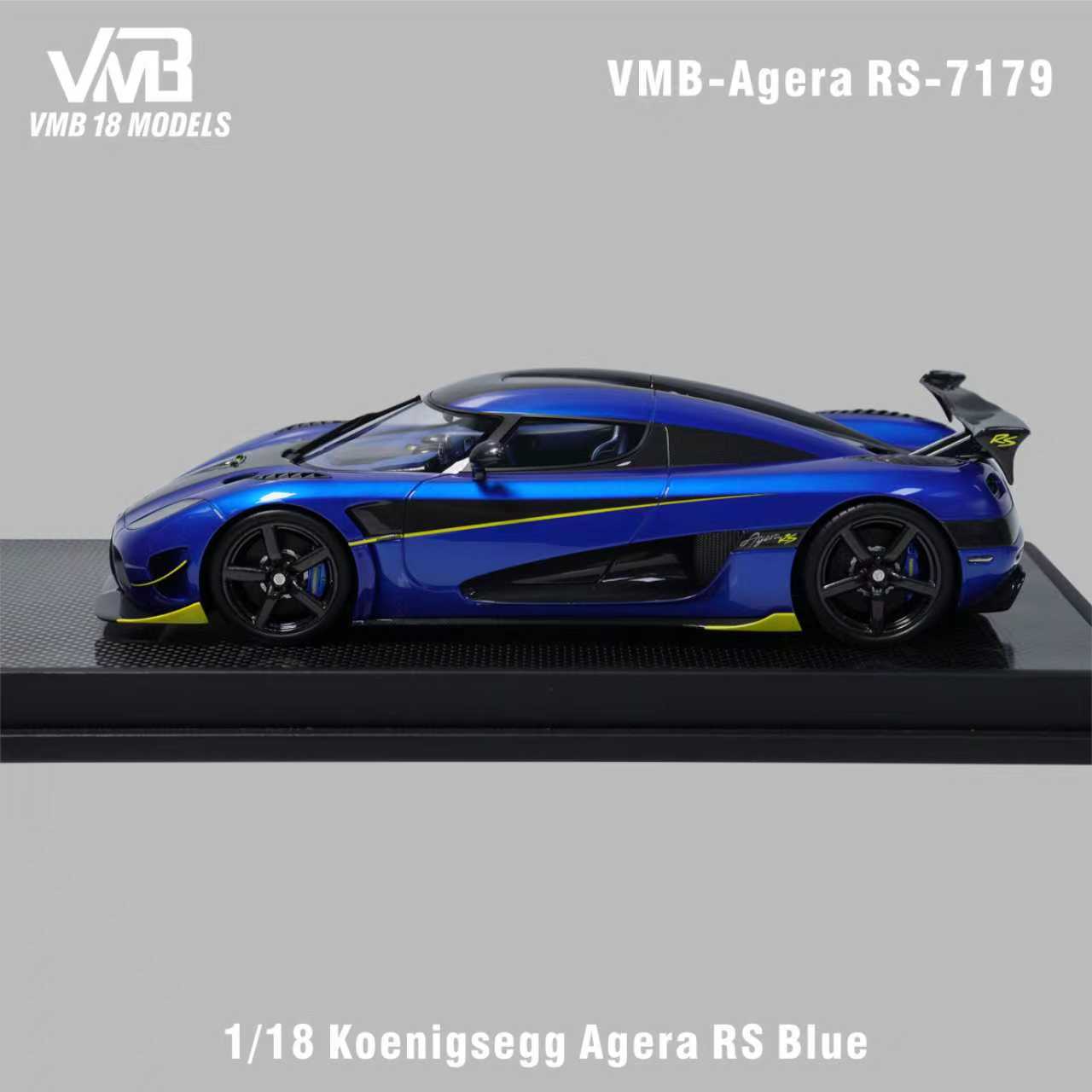 [PRE-ORDER] VMB 1:18 Koenigsegg Agera RS 7179 (Blue/Yellow)