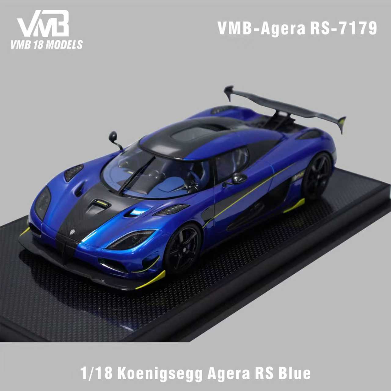 [PRE-ORDER] VMB 1:18 Koenigsegg Agera RS 7179 (Blue/Yellow)