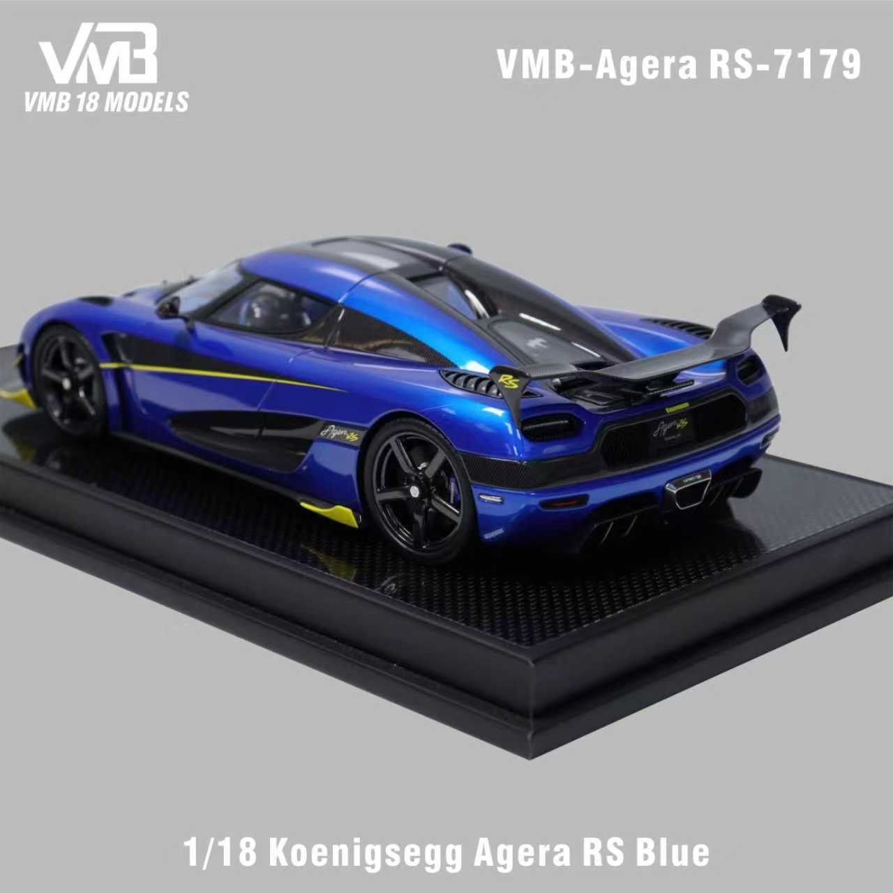 [PRE-ORDER] VMB 1:18 Koenigsegg Agera RS 7179 (Blue/Yellow)