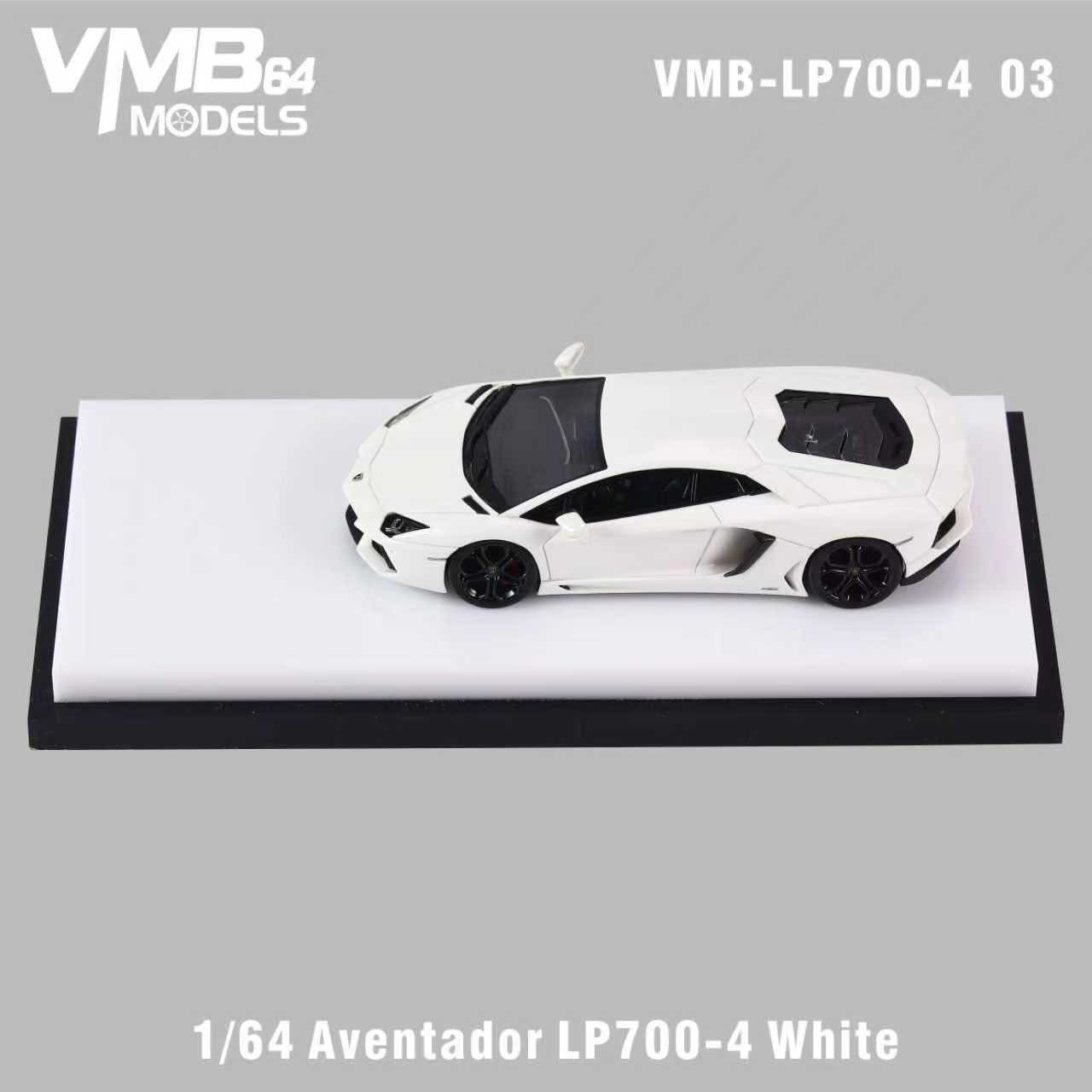 [PRE-ORDER] VMB 1:64 Lamborghini Aventador LP700-4 (White)