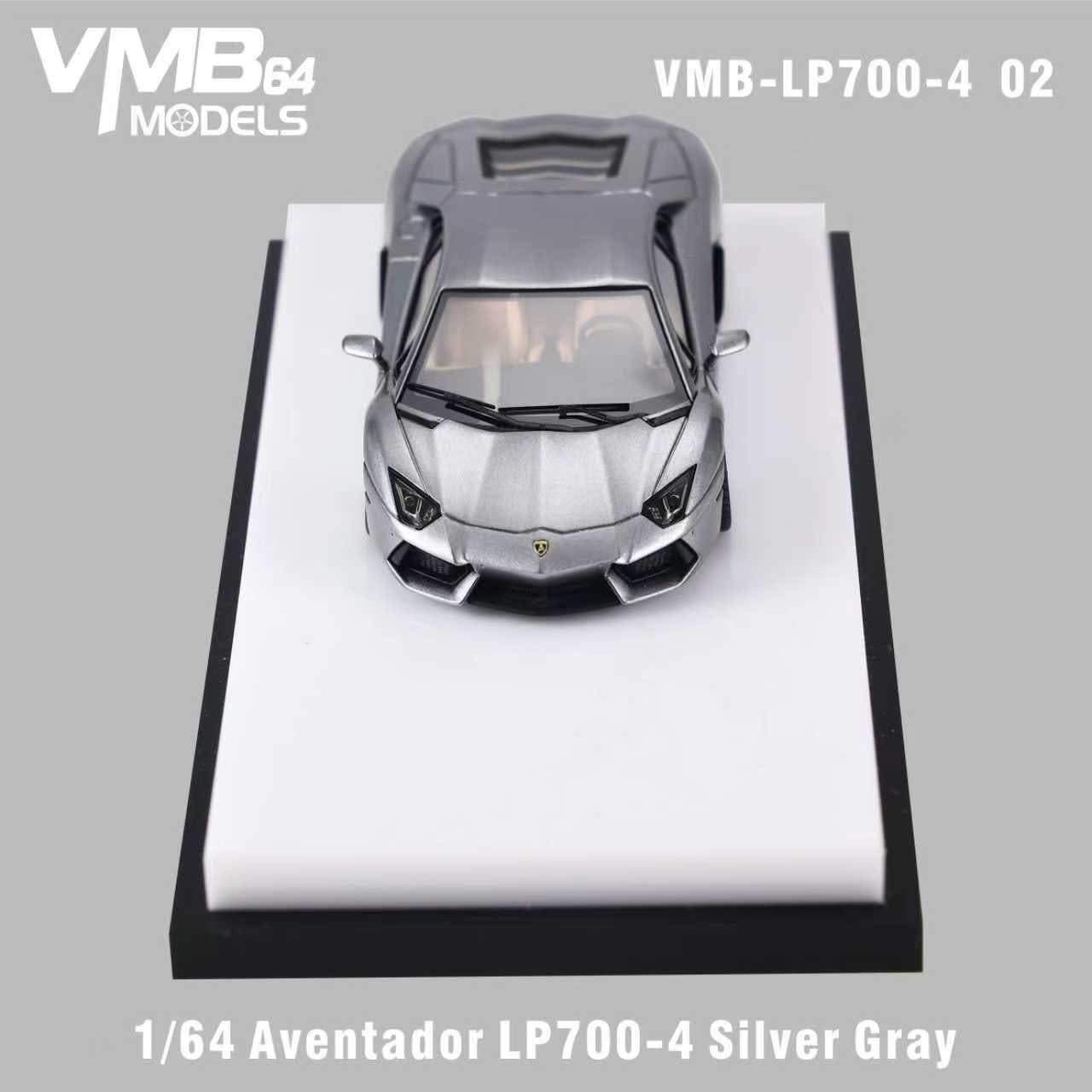 [PRE-ORDER] VMB 1:64 Lamborghini Aventador LP700-4 (Silver Gray)