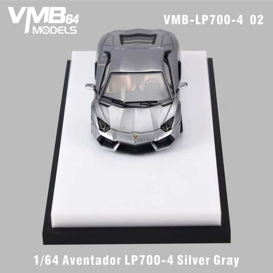 [PRE-ORDER] VMB 1:64 Lamborghini Aventador LP700-4 (Silver Gray)