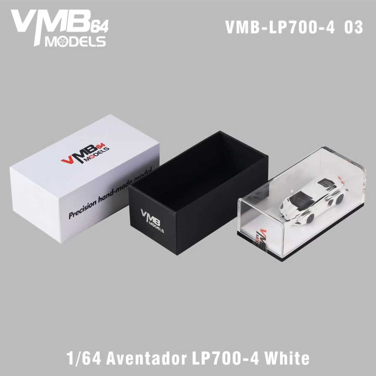 [PRE-ORDER] VMB 1:64 Lamborghini Aventador LP700-4 (White)