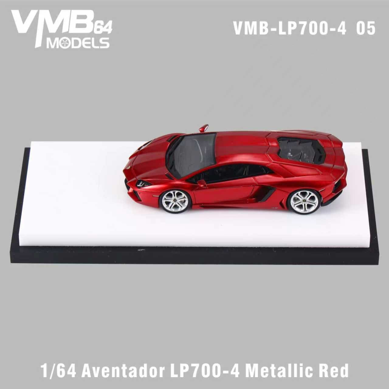 [PRE-ORDER] VMB 1:64 Lamborghini Aventador LP700-4 (Metallic Red)