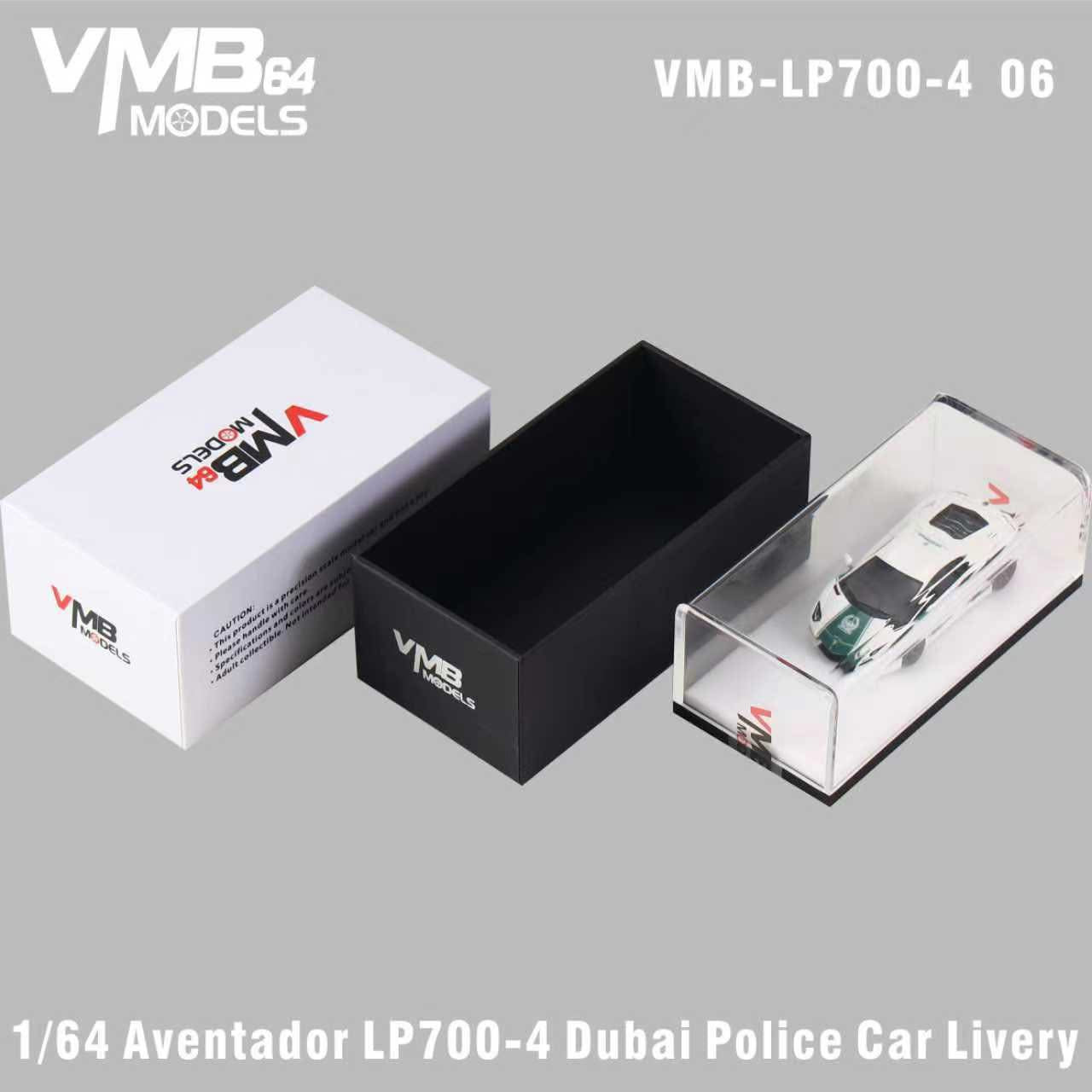 [PRE-ORDER] VMB 1:64 Lamborghini Aventador LP700-4 (Dubai Police Car)