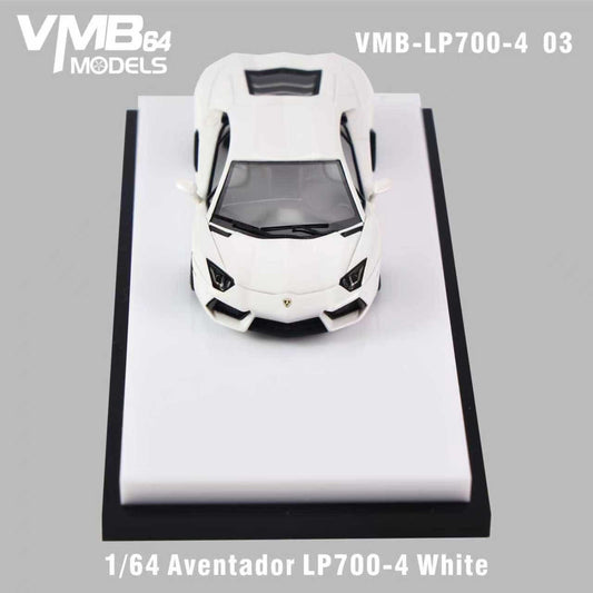 [PRE-ORDER] VMB 1:64 Lamborghini Aventador LP700-4 (White)