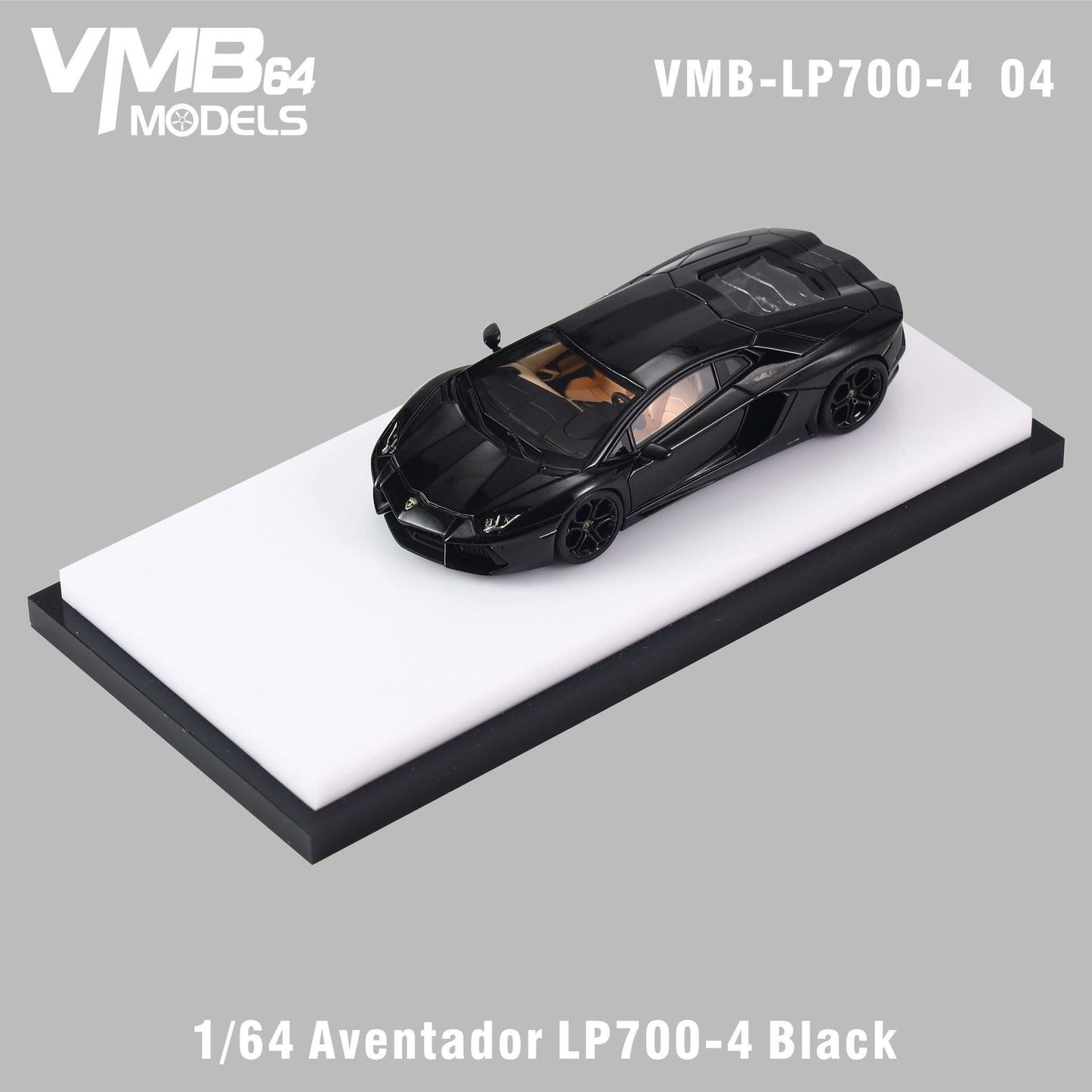 [PRE-ORDER] VMB 1:64 Lamborghini Aventador LP700-4 (Black)