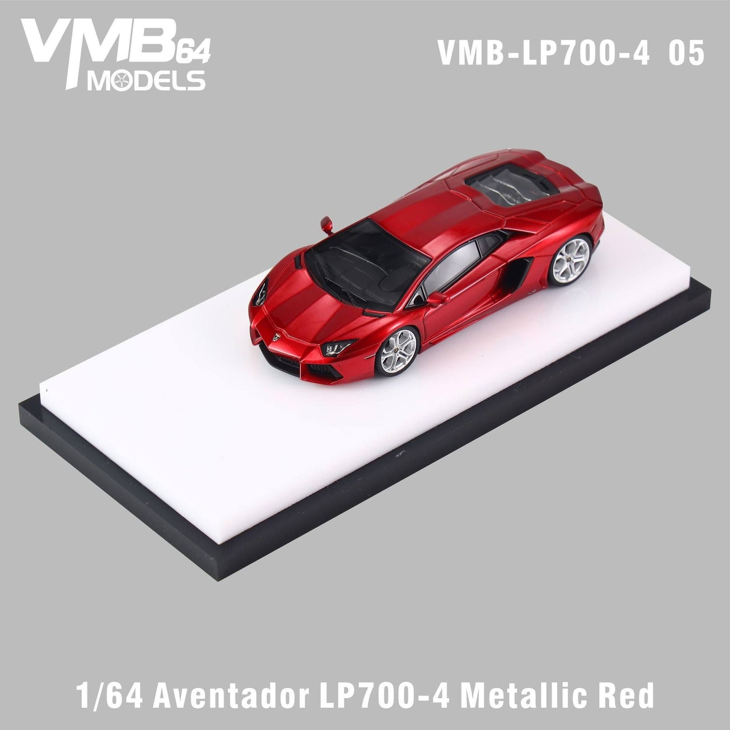 [PRE-ORDER] VMB 1:64 Lamborghini Aventador LP700-4 (Metallic Red)