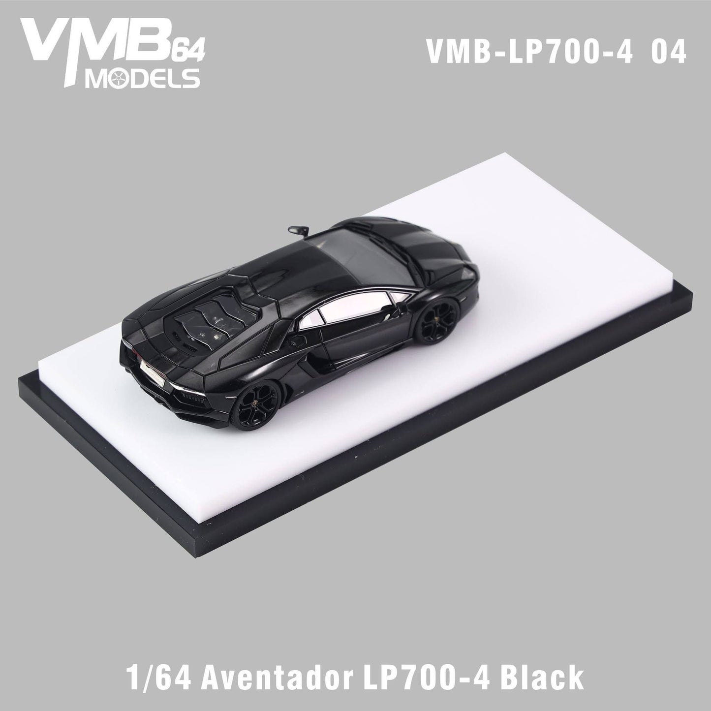 [PRE-ORDER] VMB 1:64 Lamborghini Aventador LP700-4 (Black)