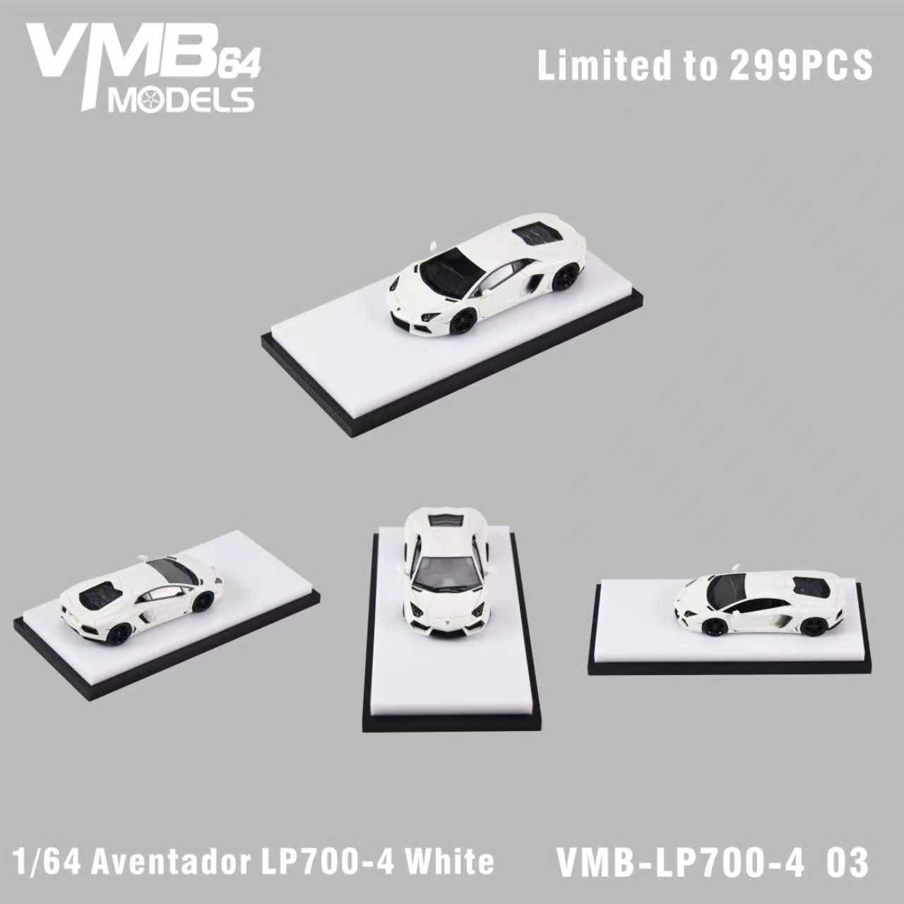 [PRE-ORDER] VMB 1:64 Lamborghini Aventador LP700-4 (White)