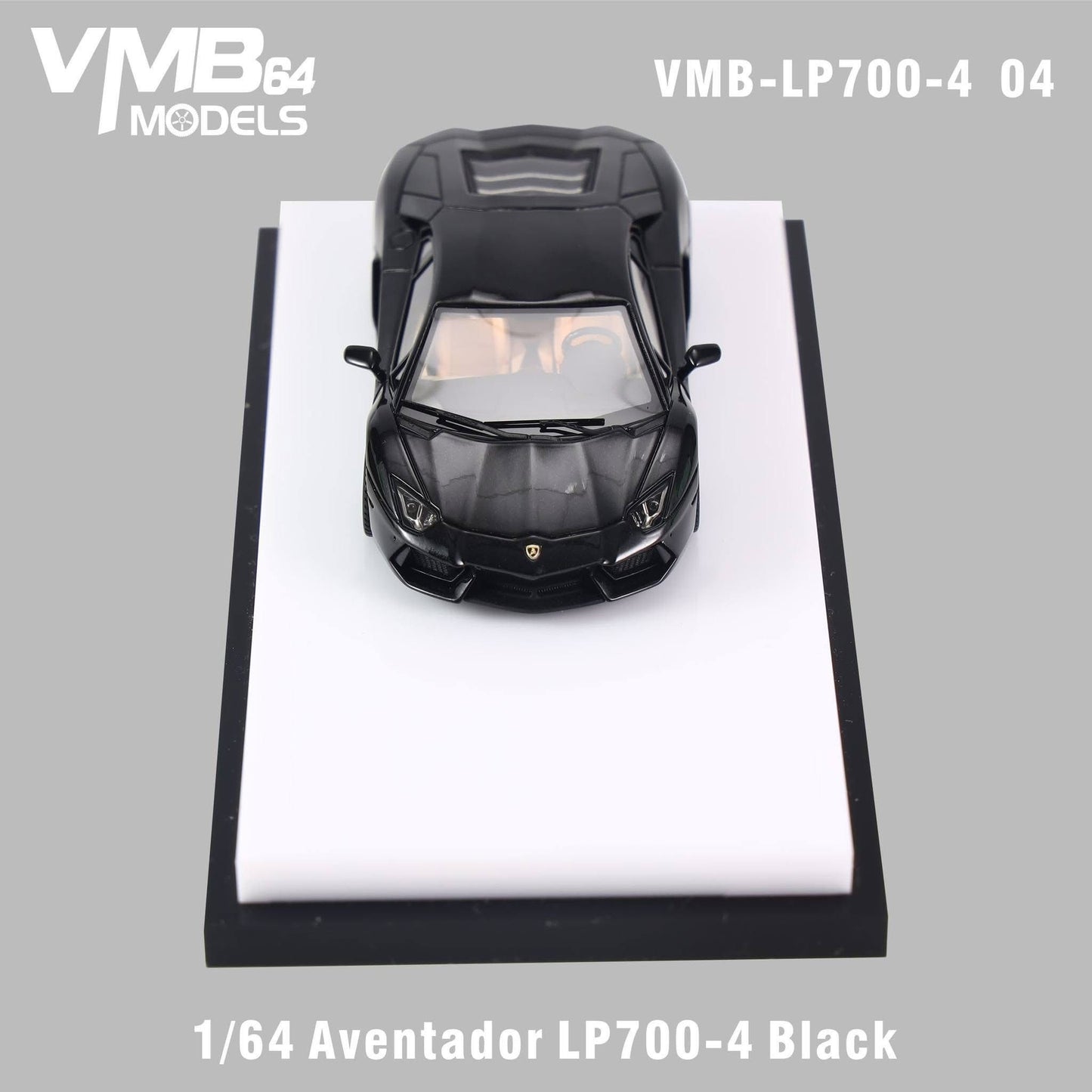 [PRE-ORDER] VMB 1:64 Lamborghini Aventador LP700-4 (Black)