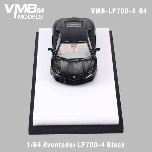 [PRE-ORDER] VMB 1:64 Lamborghini Aventador LP700-4 (Black)