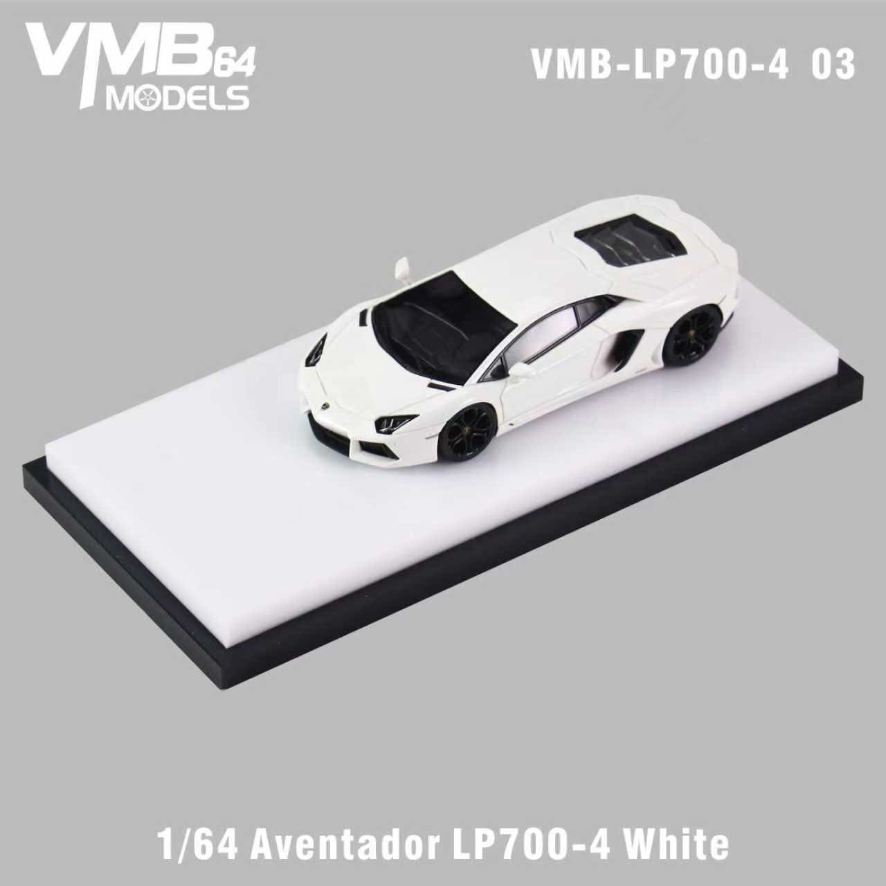 [PRE-ORDER] VMB 1:64 Lamborghini Aventador LP700-4 (White)