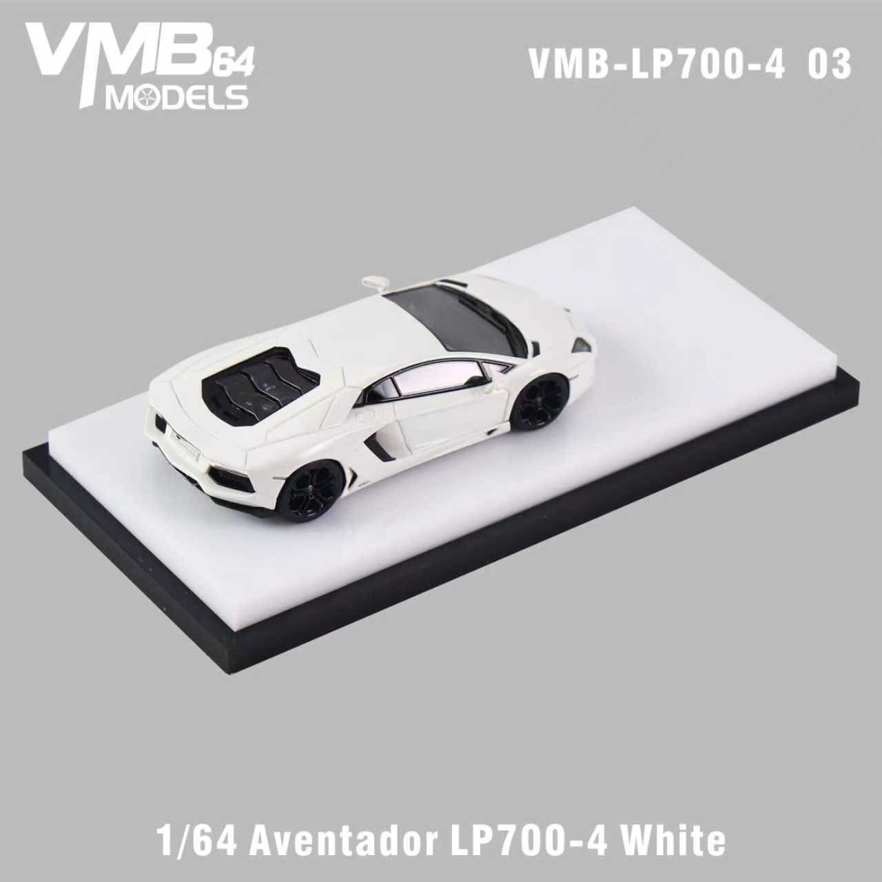 [PRE-ORDER] VMB 1:64 Lamborghini Aventador LP700-4 (White)