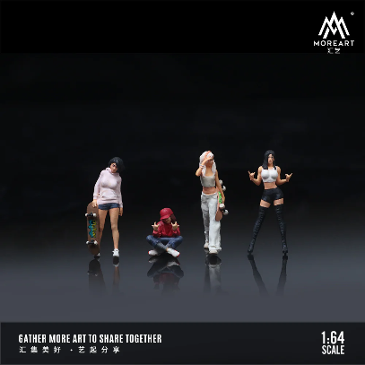 Moreart 1:64 Street Trendy Doll Set