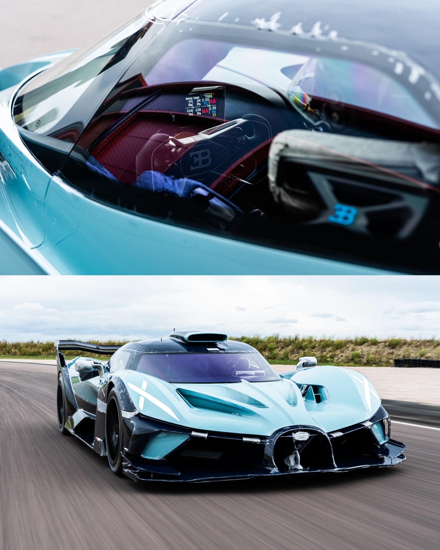 Henson & Heaven 1:18 Bugatti Bolide (Tiffany Blue)