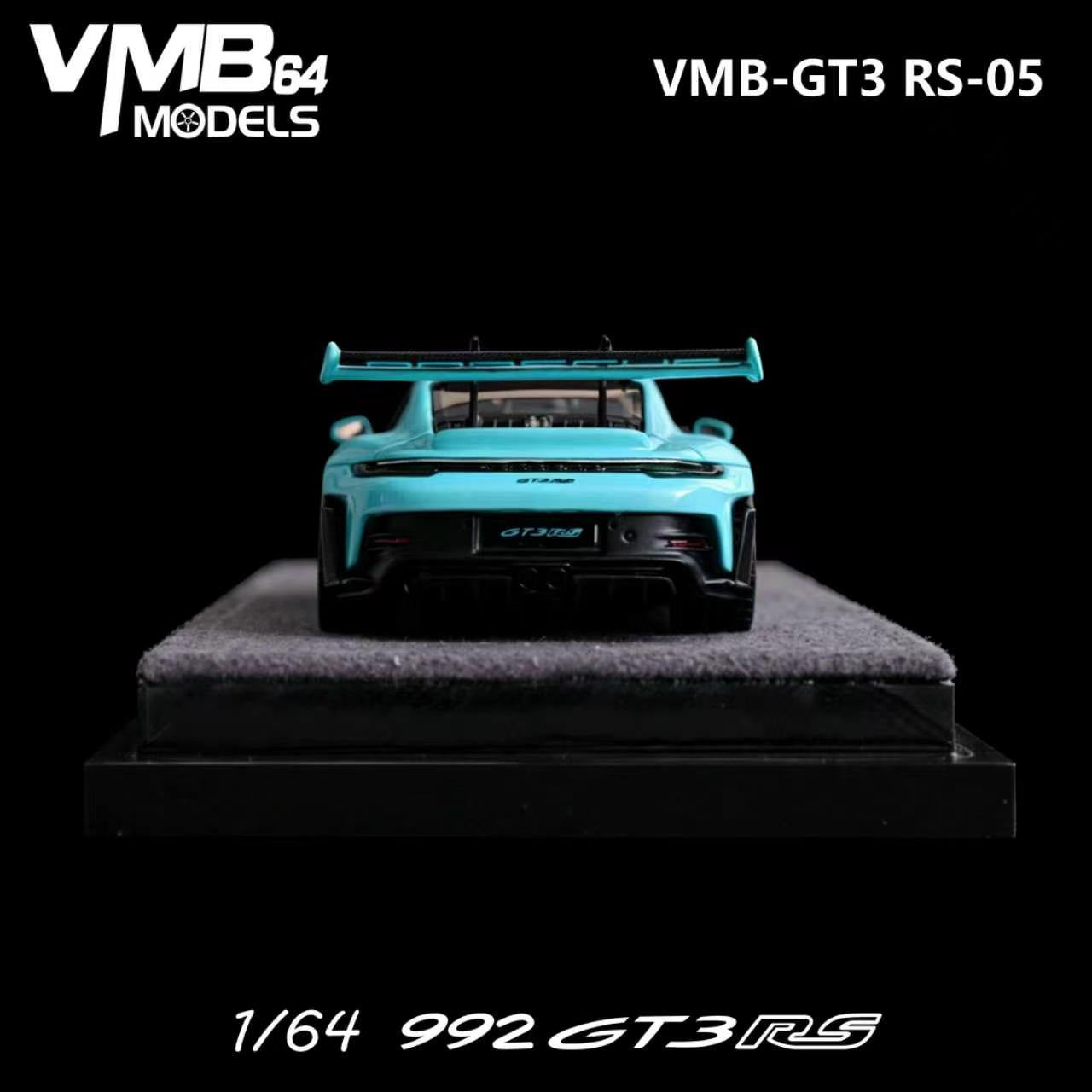 PREORDER VMB 1:64 Porsche 992 GT3RS (Tiffany Blue)