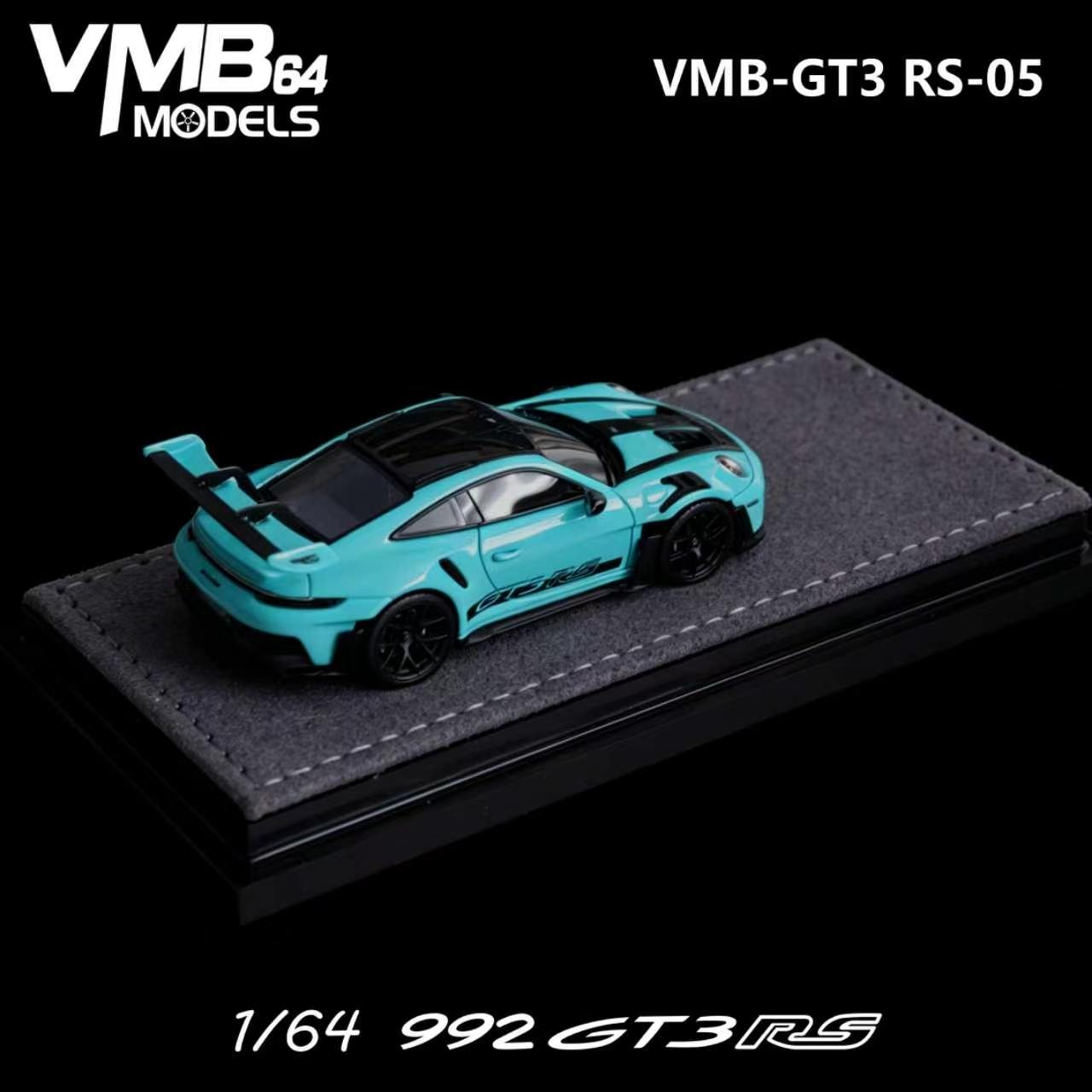 PREORDER VMB 1:64 Porsche 992 GT3RS (Tiffany Blue)