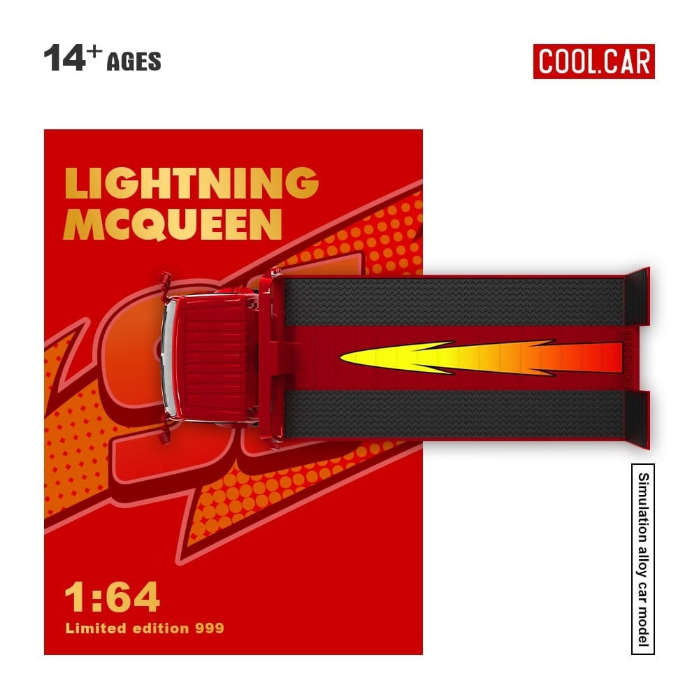 PREORDER Cool Car 1:64 Hino H300 'Lightning McQueen'