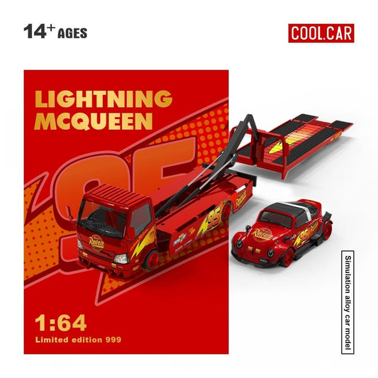 Cool Car 1:64 Hino H300 + VW Beetle set 'Lightning McQueen'