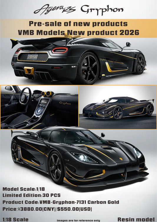 PREORDER VMB 1:18 Koenigsegg Agera RS Gryphon #7131