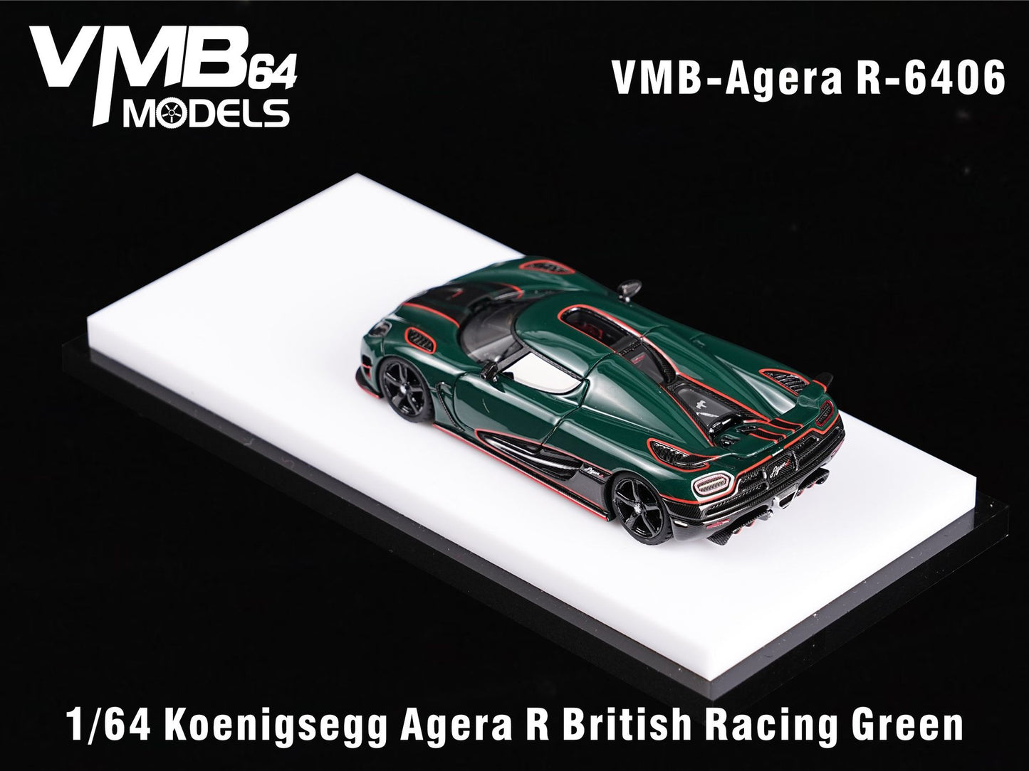 VMB 1:64 Koenigsegg Agera R (British Racing Green) - 'RHD'