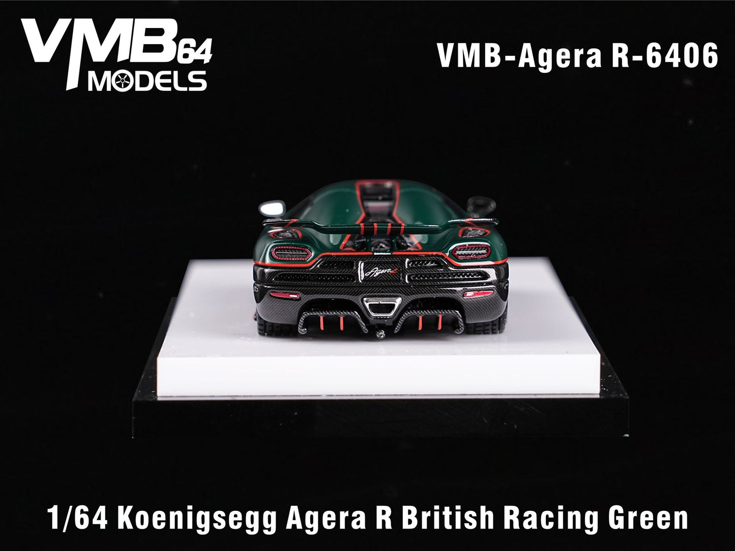 VMB 1:64 Koenigsegg Agera R (British Racing Green) - 'RHD'