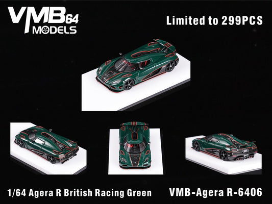 VMB 1:64 Koenigsegg Agera R (British Racing Green) - 'RHD'